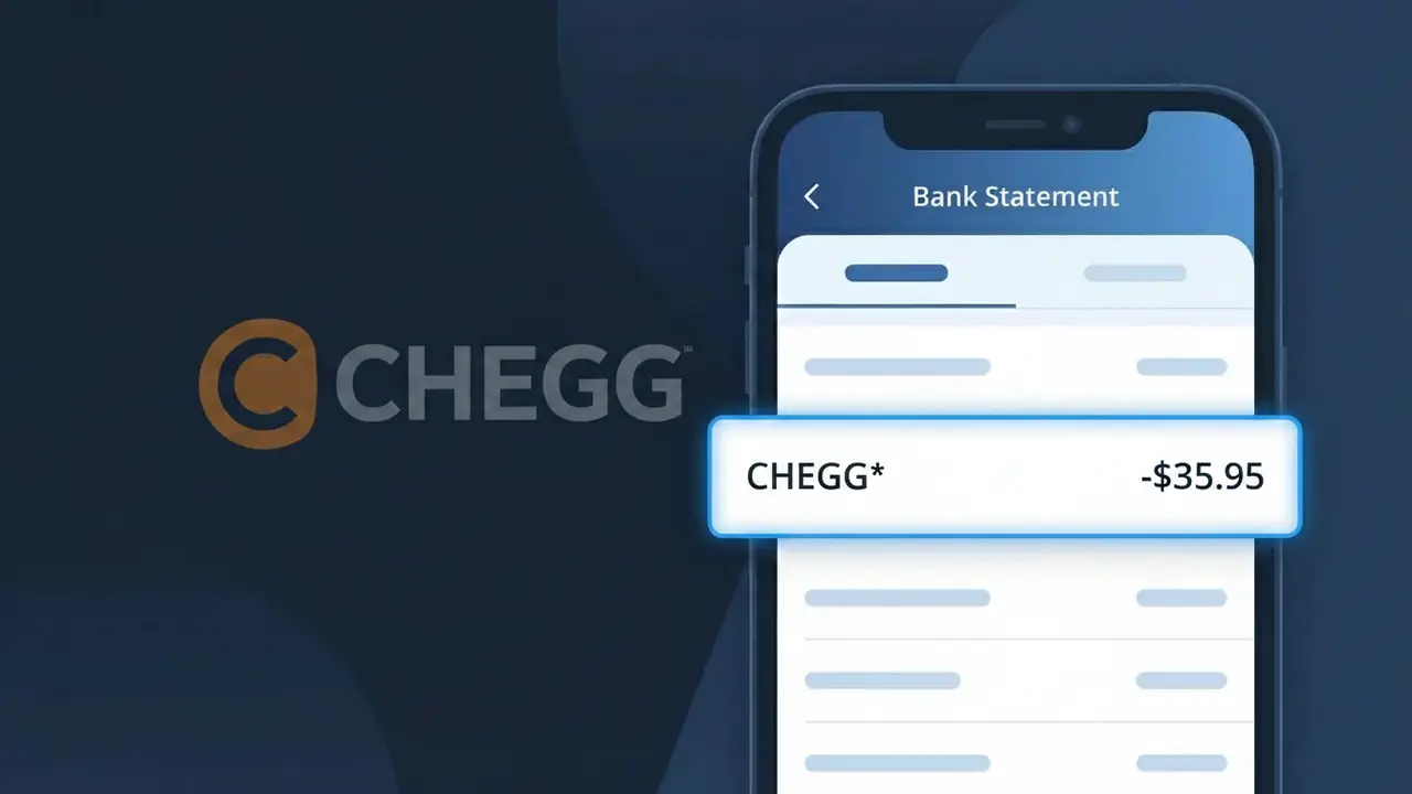 Why You're Seeing "CHEGG*" on Your Bank Statement