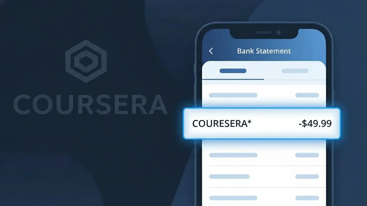 Why You're Seeing "COURSERA*" on Your Bank Statement
