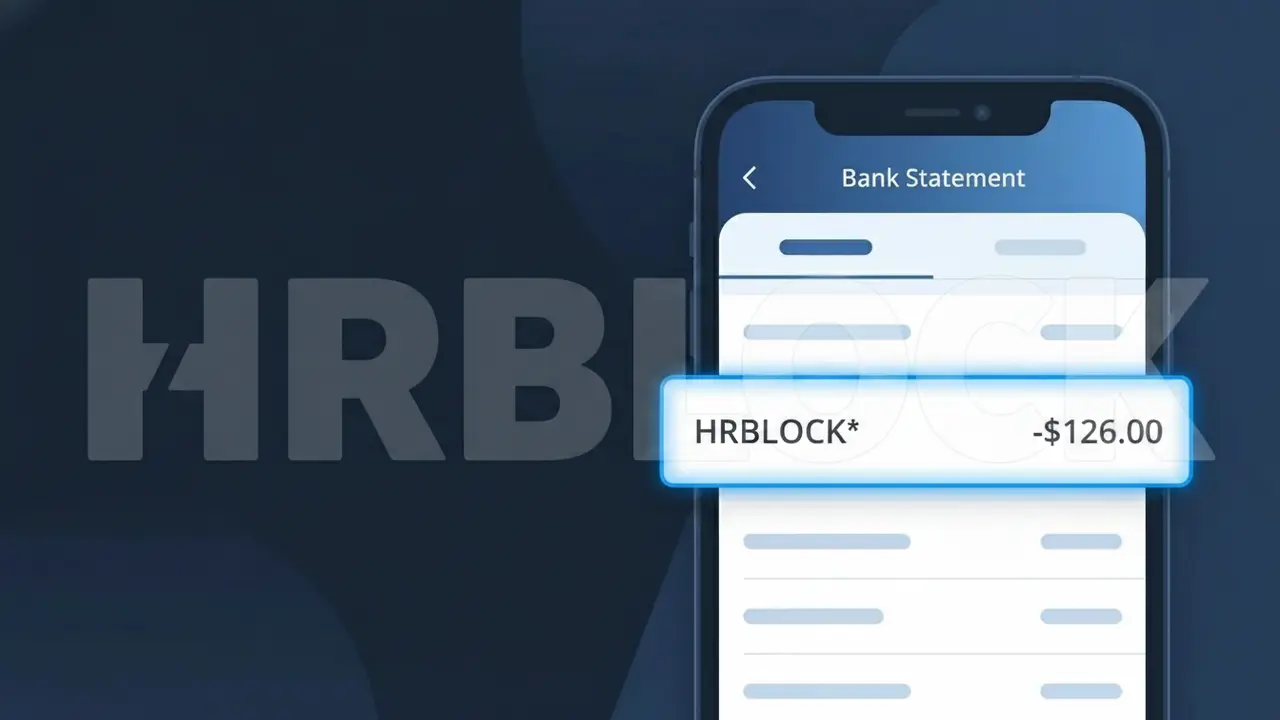 Why You're Seeing "HRBLOCK*" on Your Bank Statement