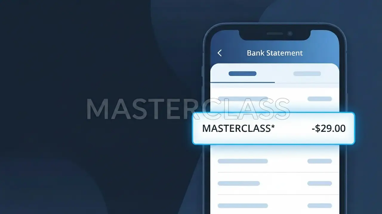 Why You're Seeing "MASTERCLASS*" on Your Bank Statement