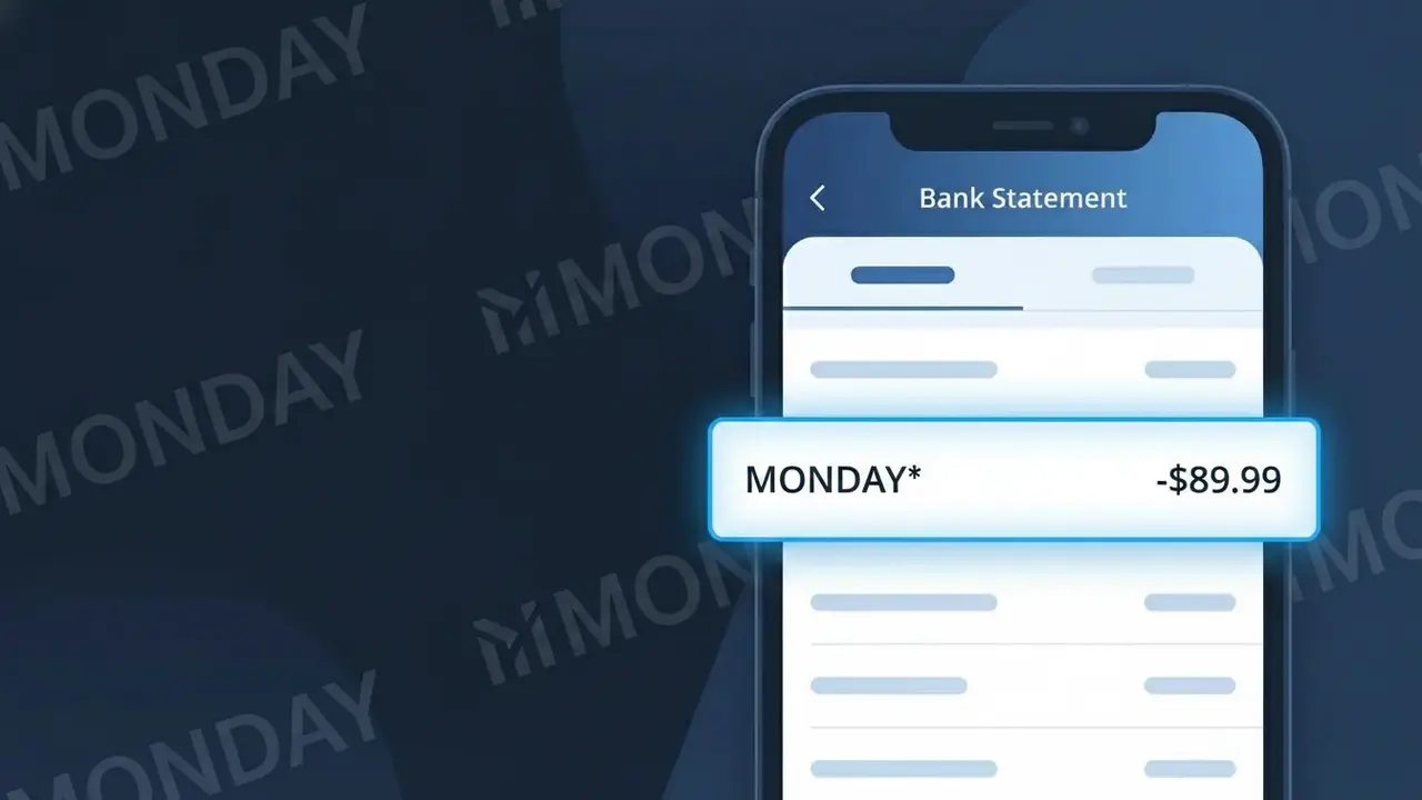 Why You're Seeing "MONDAY*" on Your Bank Statement