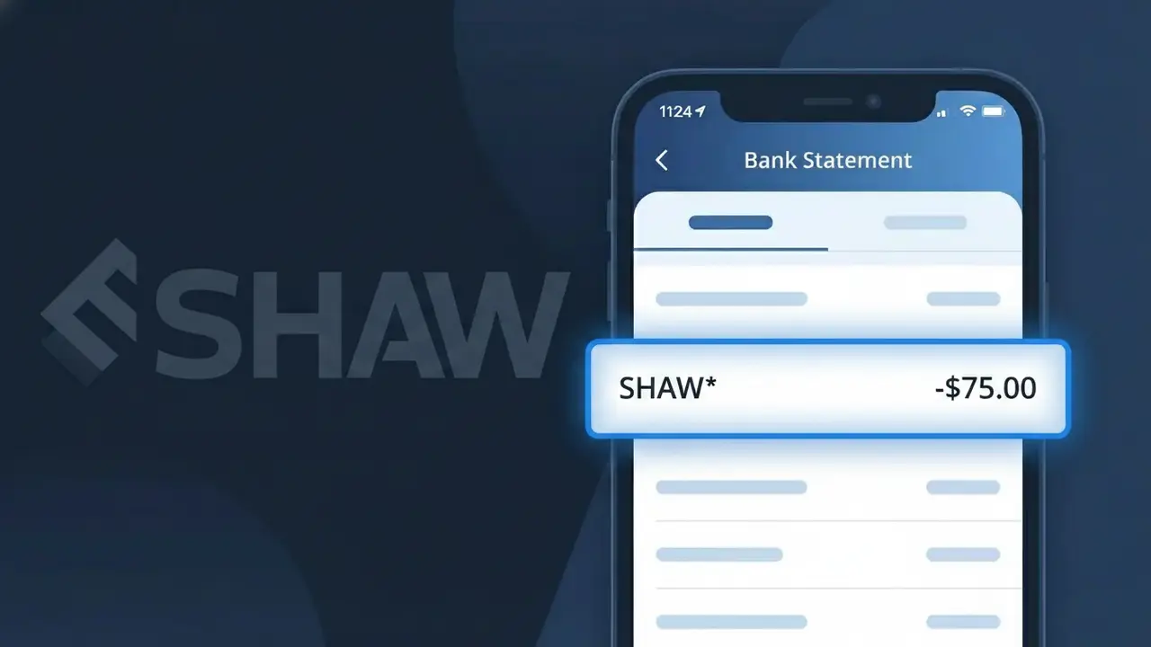 Why You're Seeing "SHAW*" on Your Bank Statement