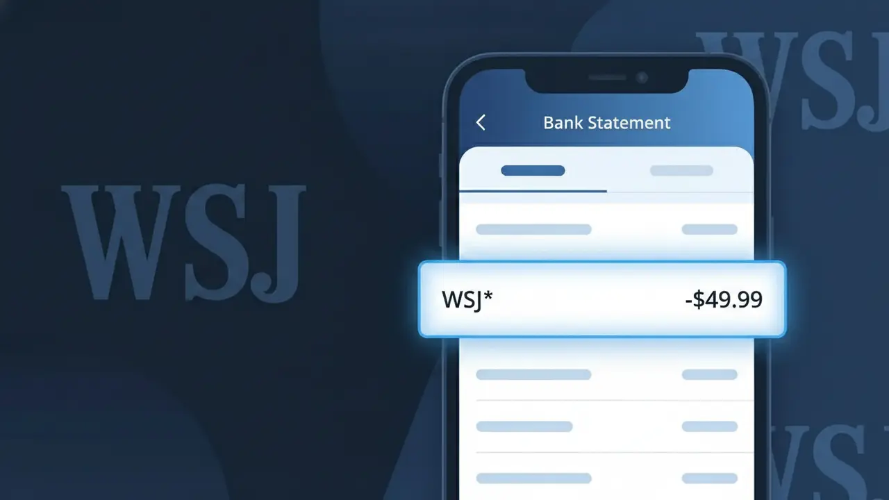 Why You're Seeing "WSJ*" on Your Bank Statement